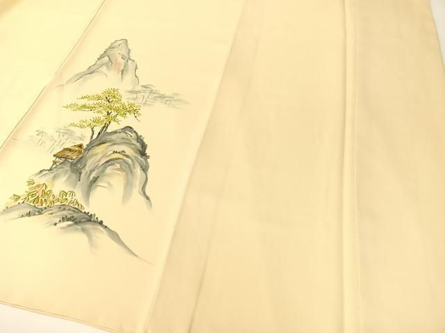平和屋着物●訪問着　手描き　枝葉文　金彩　高島屋扱い　正絹　逸品　未使用　AABH8910cs 平和屋着物○訪問着 手描き 枝花文 暈し染め 金彩 ロング丈 正絹 逸品