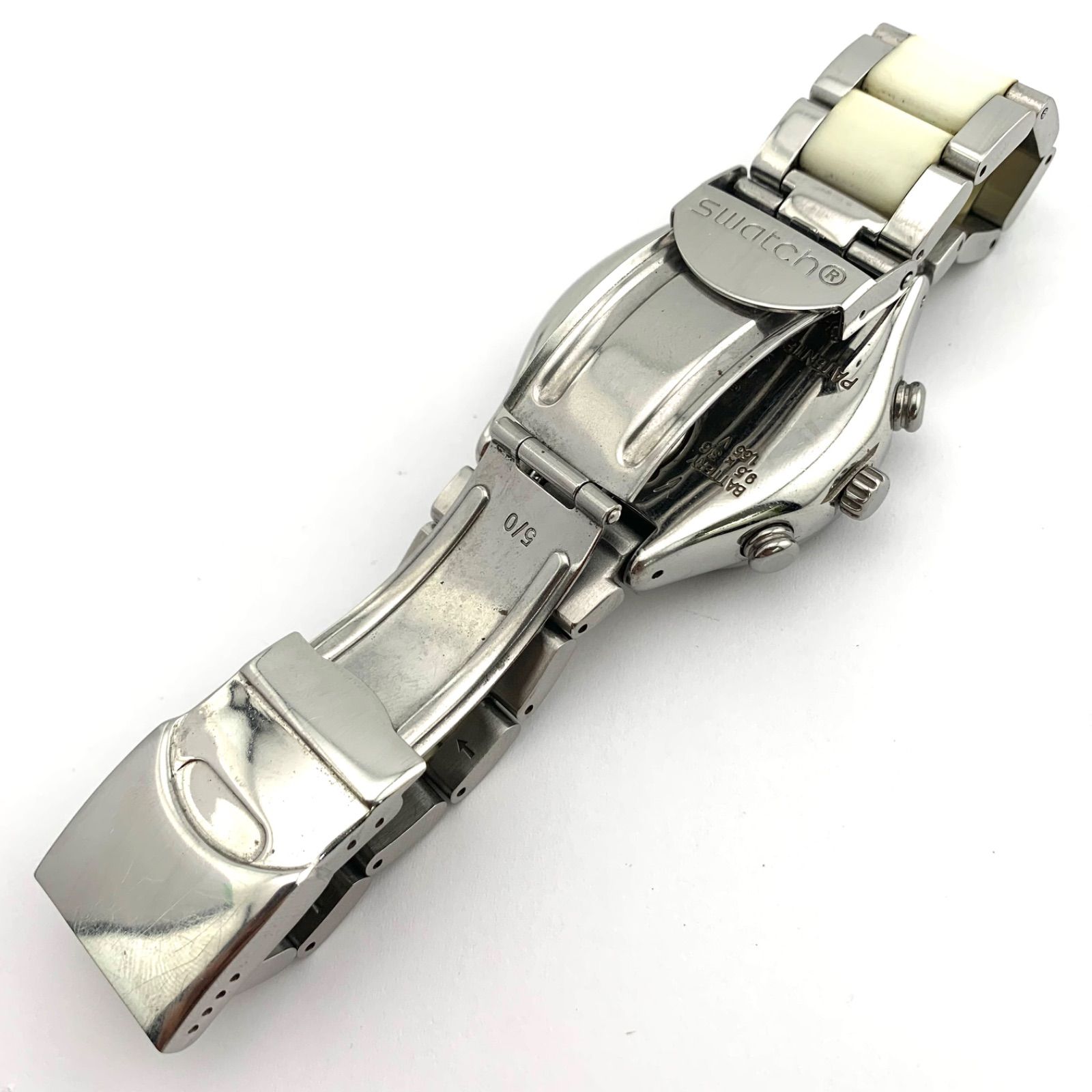 中古】Swatch AG 2008 クロノグラフ 腕時計 シルバー/ホワイト - メルカリ