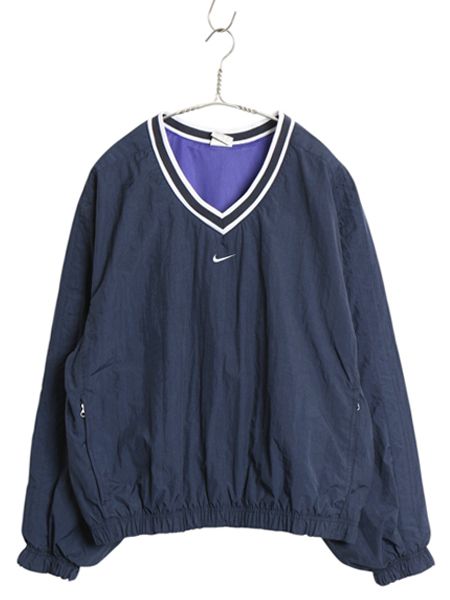 お得なクーポン配布中!】 90s ナイキ Vネック プルオーバー ナイロン 