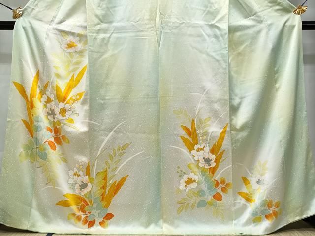 平和屋着物●訪問着　作家物　枝花文　暈し染め　正絹　逸品　AABG8536ph 平和屋着物□訪問着 枝花文 暈し染め 正絹 逸品 AABI4157sx - メルカリ