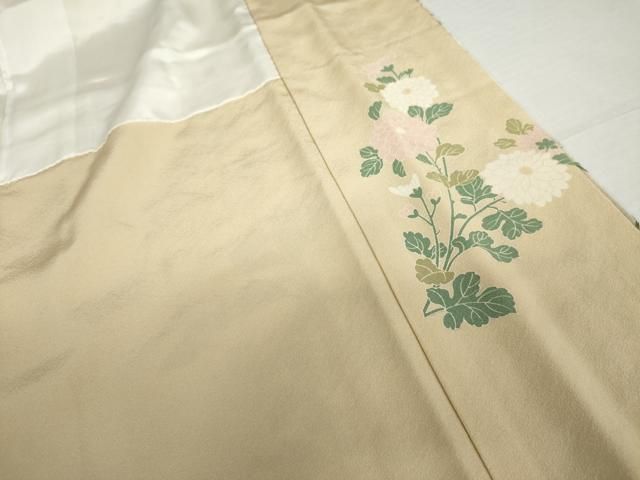 平和屋着物○訪問着 麗光刺繍 枝花文 暈し染め 金糸 金彩 正絹 逸品