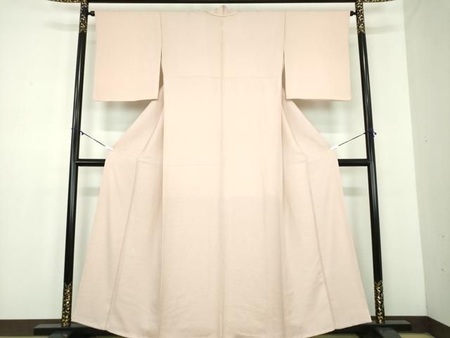 平和屋着物●上質な色無地　桐竹鳳凰地紋　洗柿色　正絹　逸品　DABD1623ps 平和屋着物○上質な色無地 桐竹鳳凰地紋 洗柿色 正絹 逸品 DABD1623ps