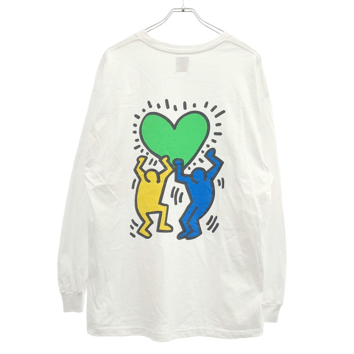 WACKO MARIA ワコマリア Keith Haring ロングスリーブTシャツ ホワイト 
