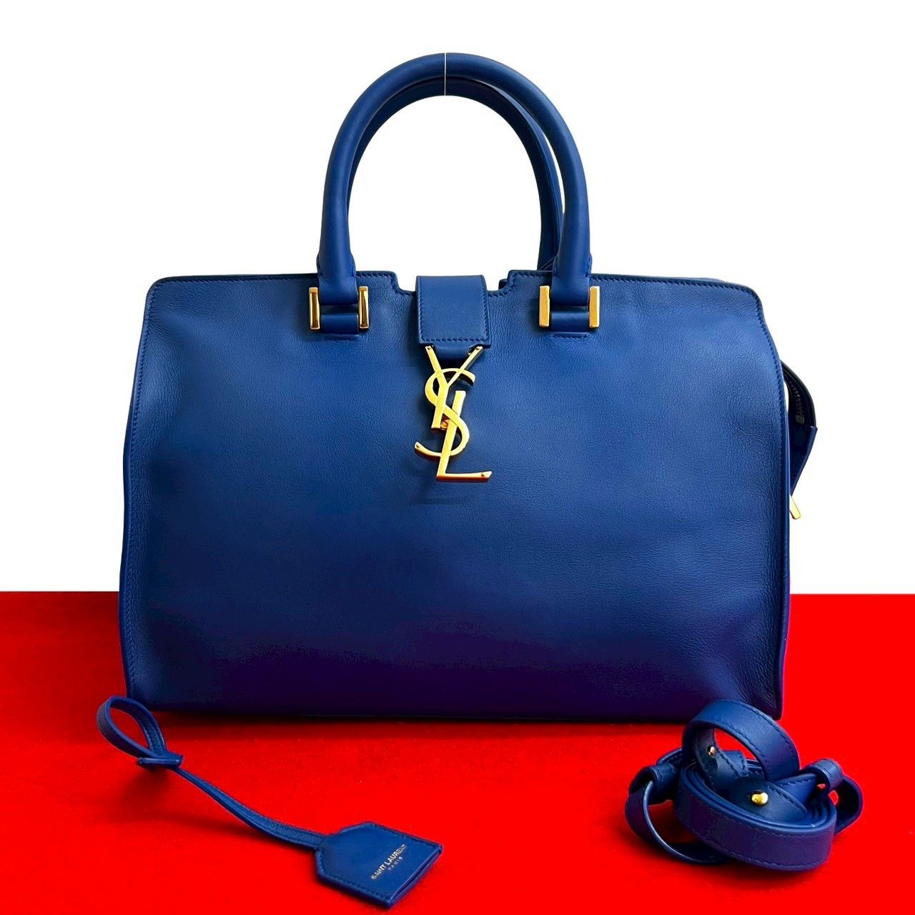 極 美品 YVES SAINT LAURENT イヴ・サンローラン ベイビーカバス 極 美品 YVES SAINT LAURENT イヴ・サンローラン ベイビーカバス