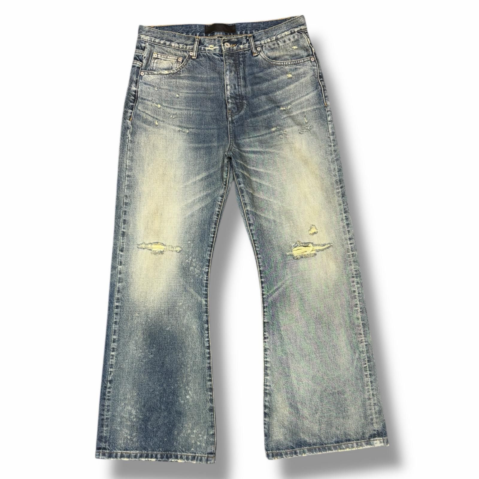 NO/FAITH STUDIOS SEA SALT SELVEDGE DENIM BOOTCUT シーソルトセル 