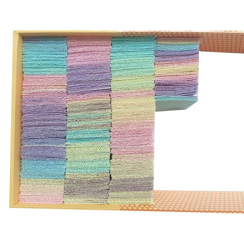 【新品】 misaki つまみ細工 材料キット ちりめん 生地 カット済み グラデーション色 カラフル虹色 布 髪飾り DIY 手作り 手芸 500枚入り (５サイズ) 1