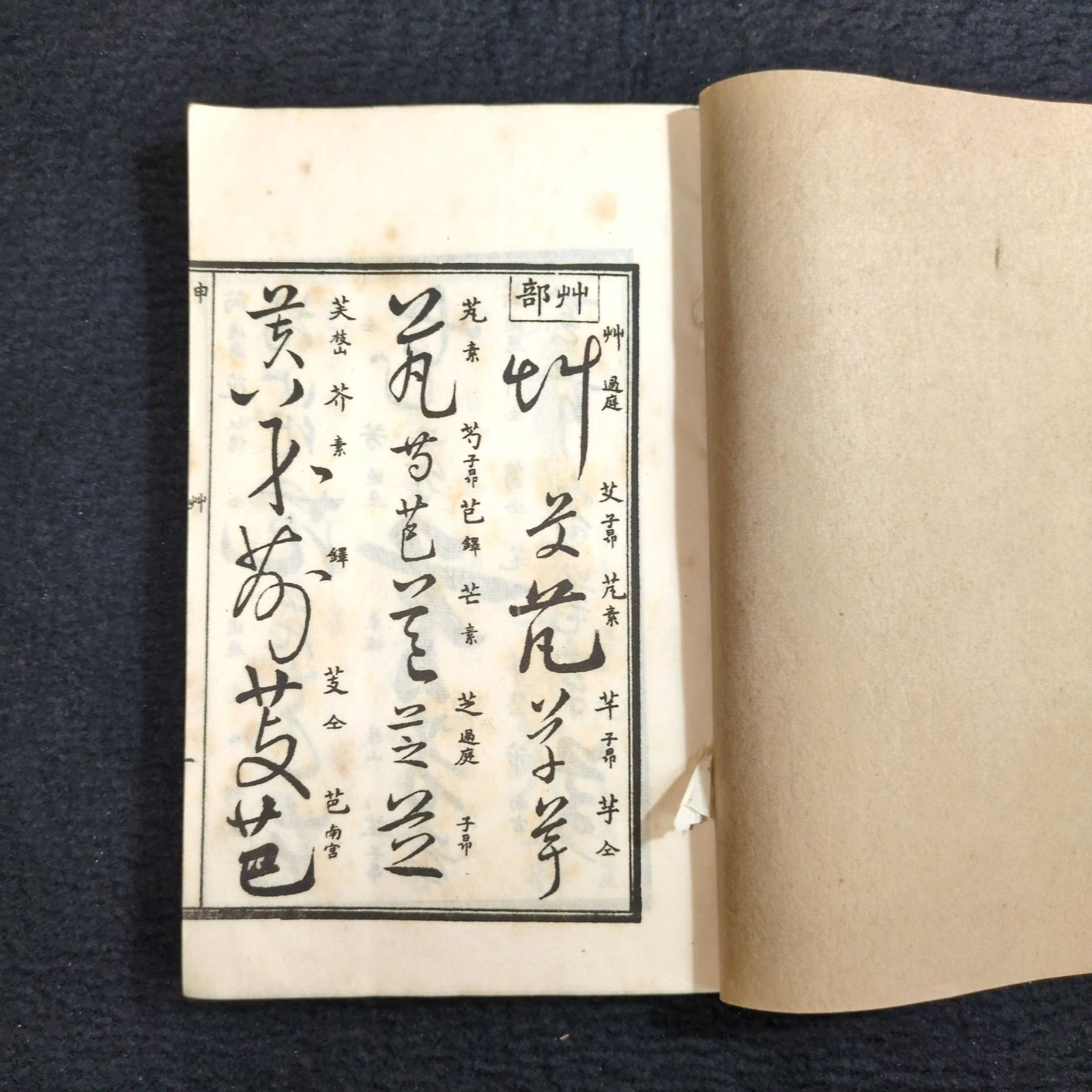 草書 字典◇草字彙◇字書 漢字 書道 漢籍 中国 唐本 和紙 一閑張り