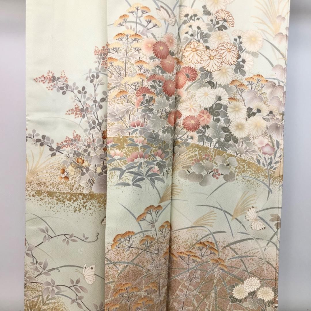 訪問着 美しい花模様 芒 金駒刺繍 金彩 硫黄色 K-5833 - メルカリ 訪問着 美しい花模様 芒 金駒刺繍 金彩 硫黄色 K-5833 - メルカリ