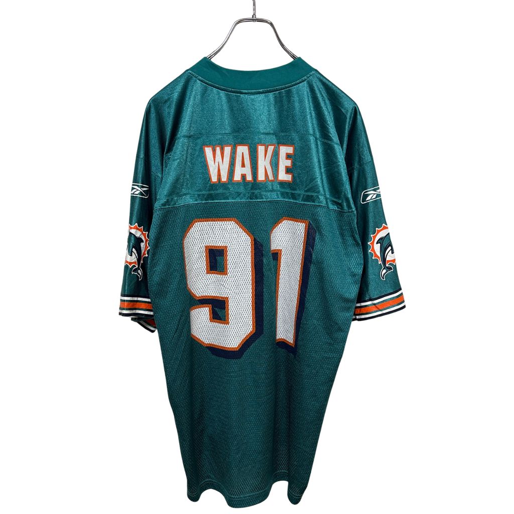 Reebok】 NFL Miami Dolphins Football Shirts WAKE マイアミ