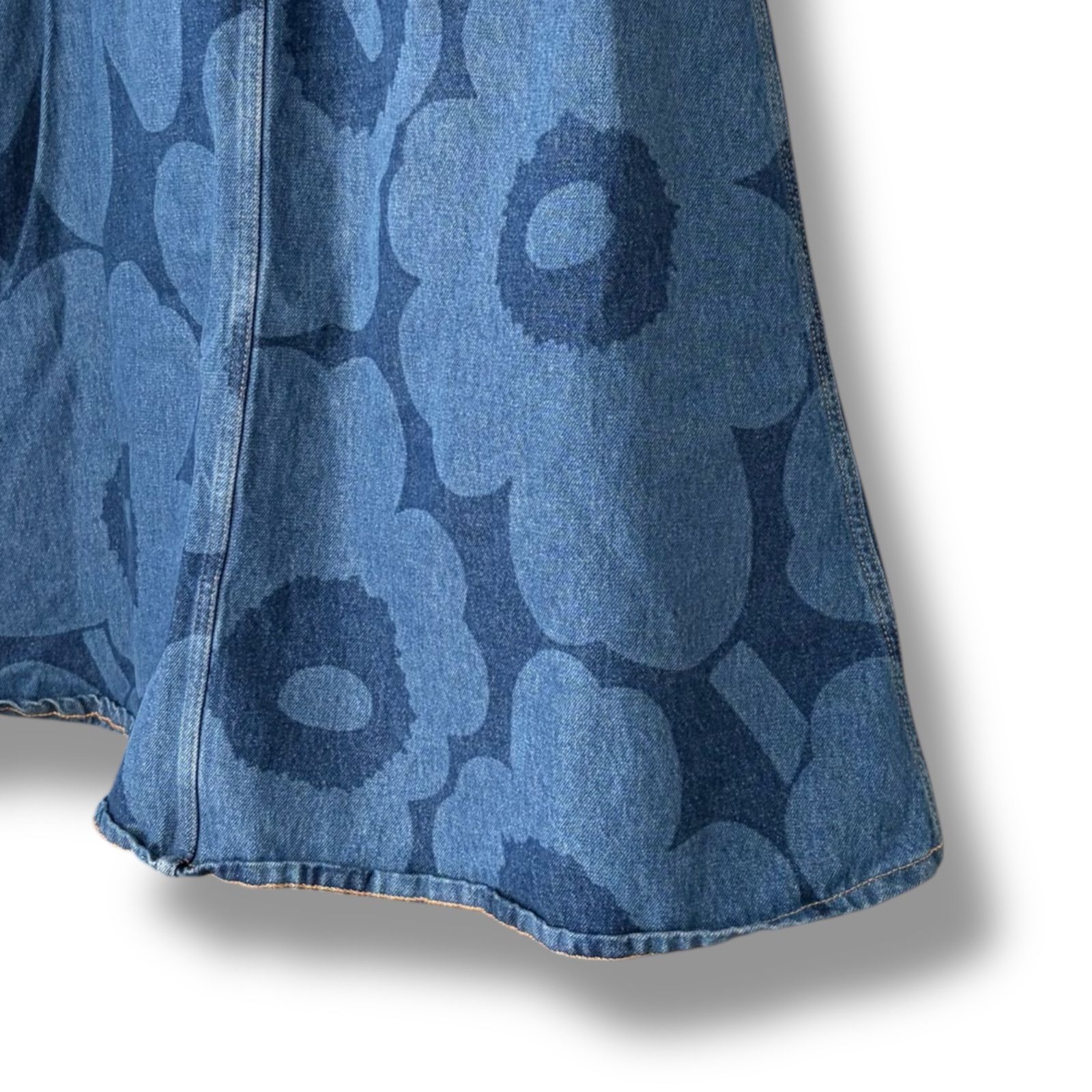 marimekko マリメッコ ブルー レディース スカート ロングスカート