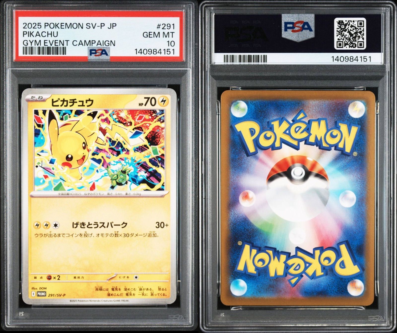 PSA10】値下げ交渉あり ピカチュウ #291 GEM MT 10 【公式通販】