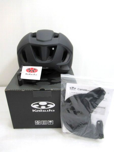 カブト OGK kabuto 自転車ヘルメット キャンバススポーツ SK M/L 57-59cm マットブラック 46325 美品中古■