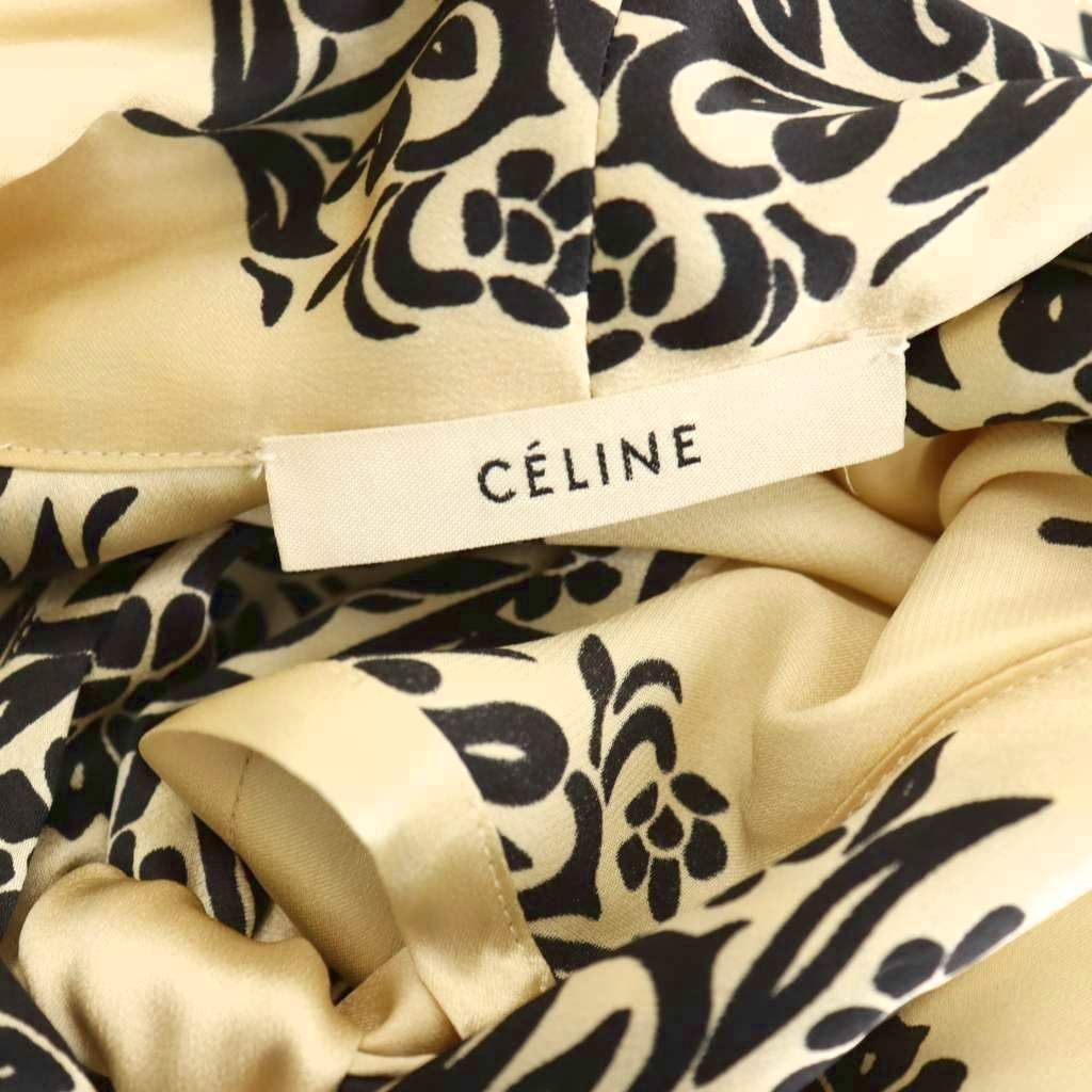 セリーヌ CELINE フィービー期 シルクワンピース 長袖 36 セリーヌ CELINE フィービー期 シルクワンピース 長袖 36