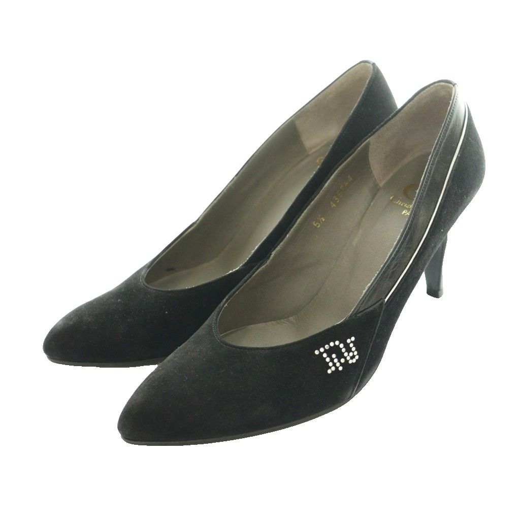 クリスチャンディオール Christian Dior ラインストーン パンプス 