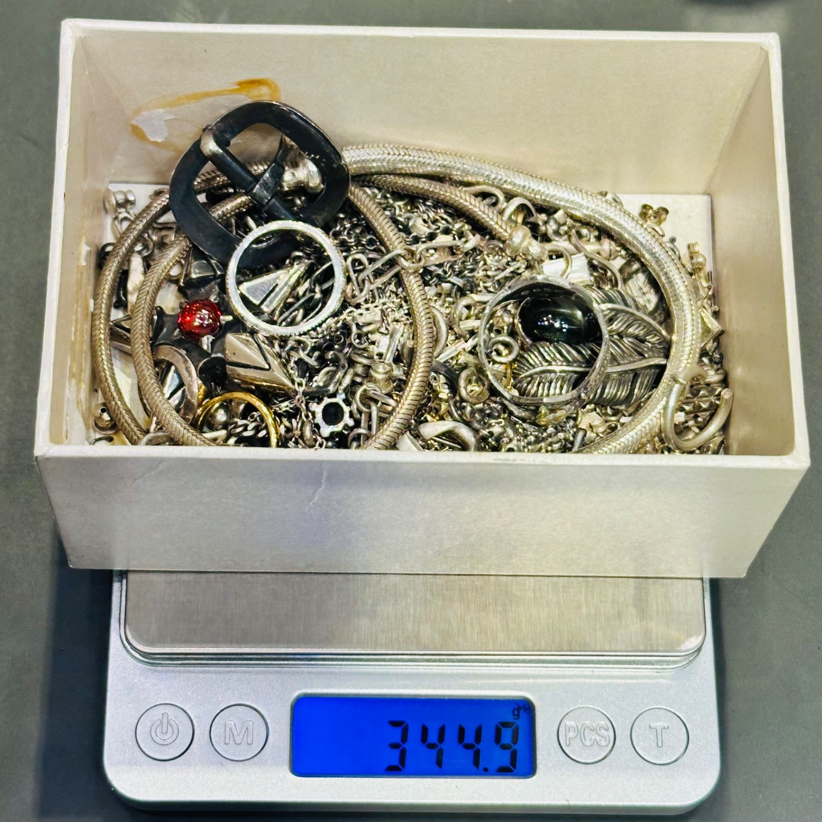 シルバー925 端材 約344g 大量まとめ売り 銀 スクラップ アクセサリー 