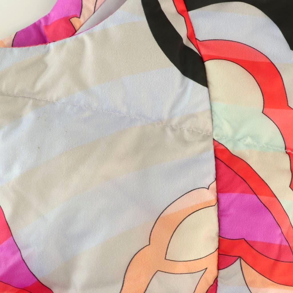 エミリオプッチ EMILIO PUCCI プッチ柄 ダウンベスト ジップアップ I40