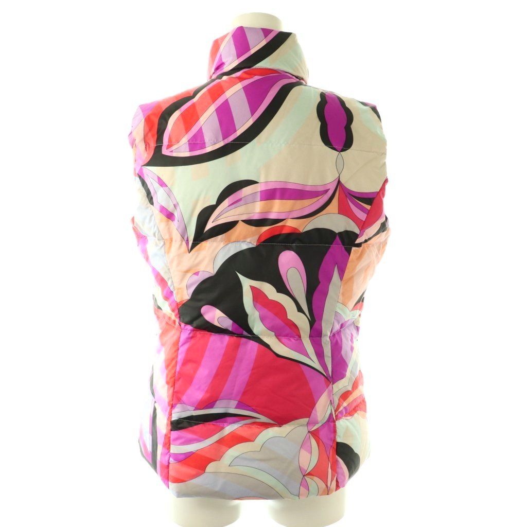エミリオプッチダウンベスト エミリオプッチ EMILIO PUCCI プッチ柄 ダウンベスト ジップアップ I40
