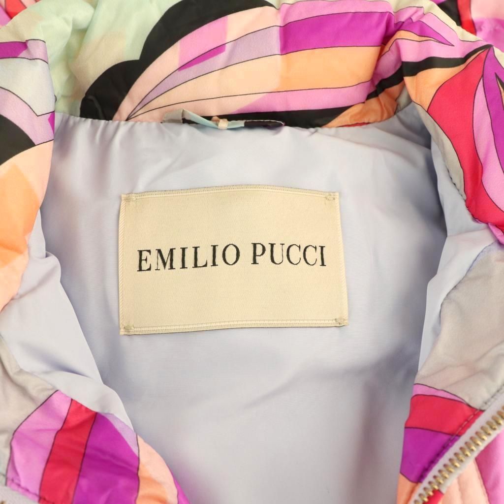 エミリオプッチ EMILIO PUCCI プッチ柄 ダウンベスト ジップアップ I40