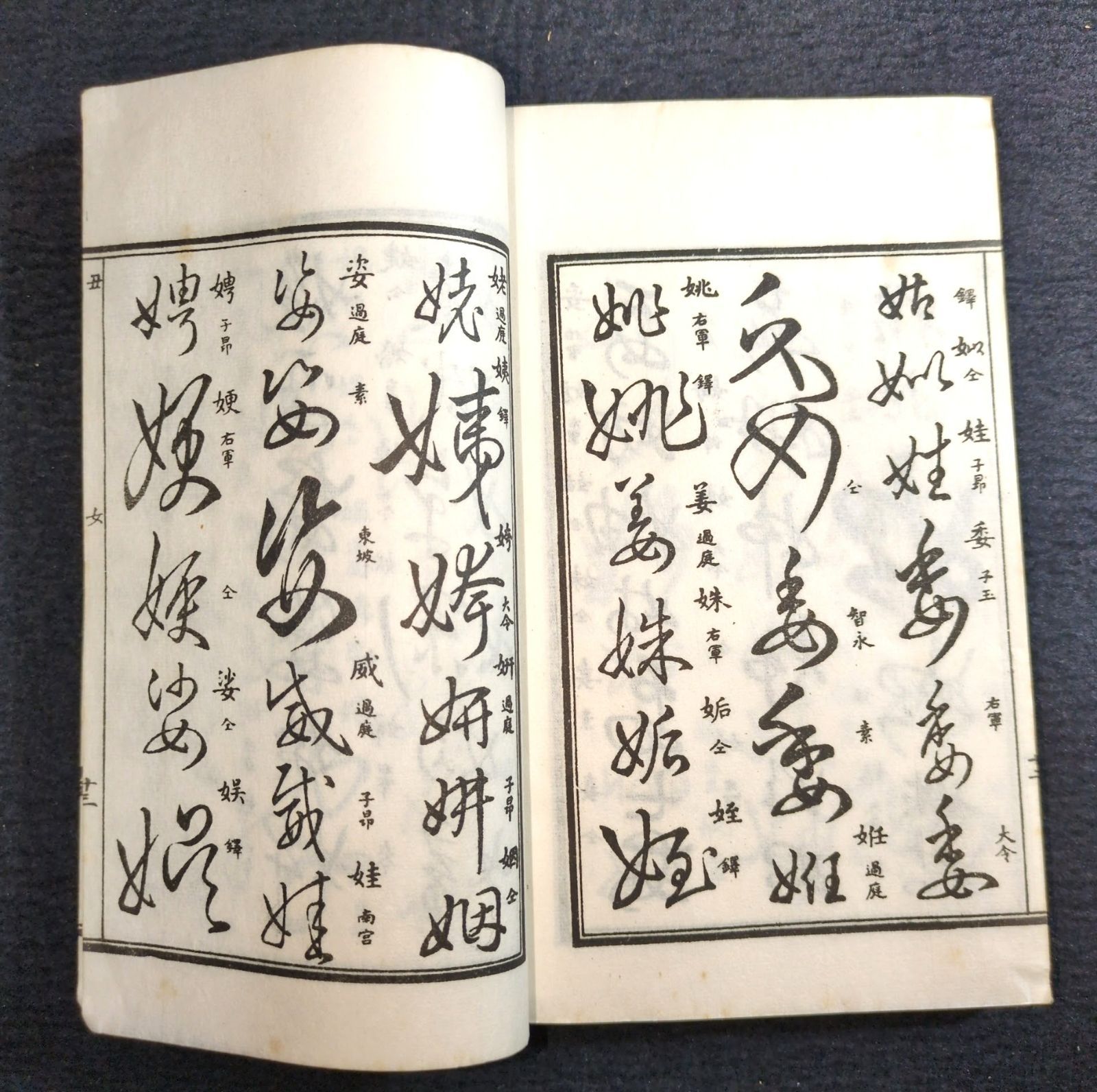 草書 字典◇草字彙◇字書 漢字 書道 漢籍 中国 唐本 和紙 一閑張り