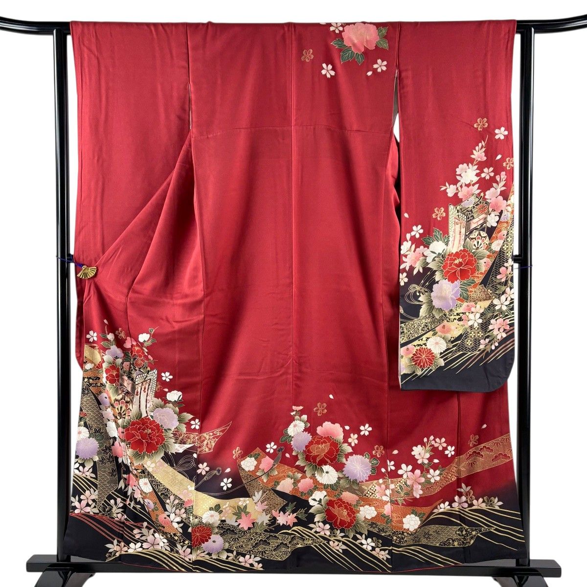 振袖 身丈170.5cm 裄丈68cm 正絹 名品 【中古】 振袖 身丈168cm 裄丈68cm L 袷 鶴 金彩 紫 正絹 秀品 【中古】 - メルカリ
