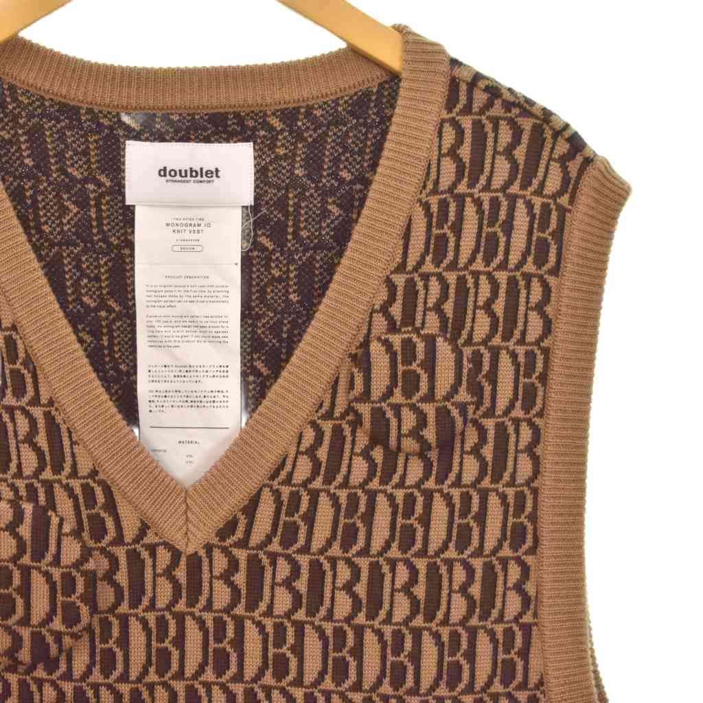 ダブレット doublet 21AW MONOGRAM JQ KNIT VEST モノグラム ダブレット doublet 21AW MONOGRAM JQ KNIT VEST モノグラム