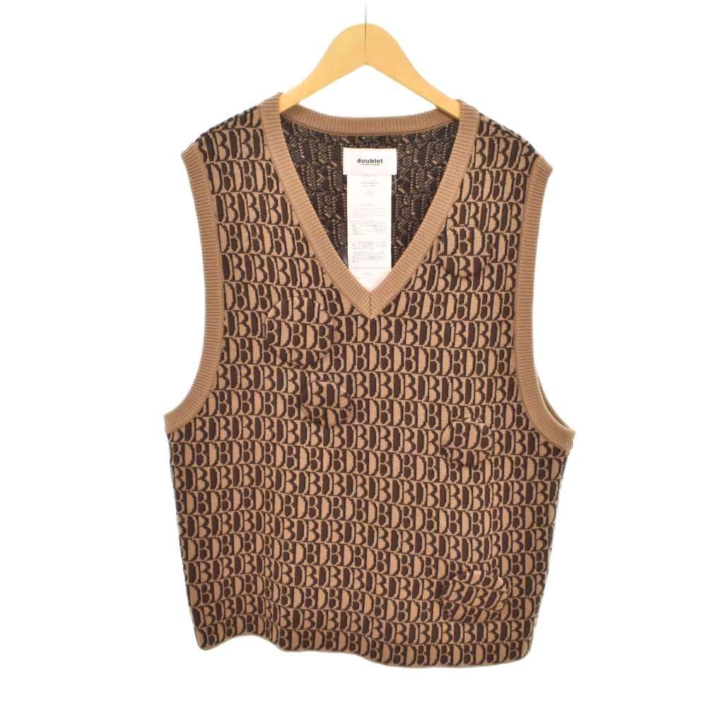 ダブレット doublet 21AW MONOGRAM JQ KNIT VEST モノグラム ダブレット doublet 21AW MONOGRAM JQ KNIT VEST モノグラム