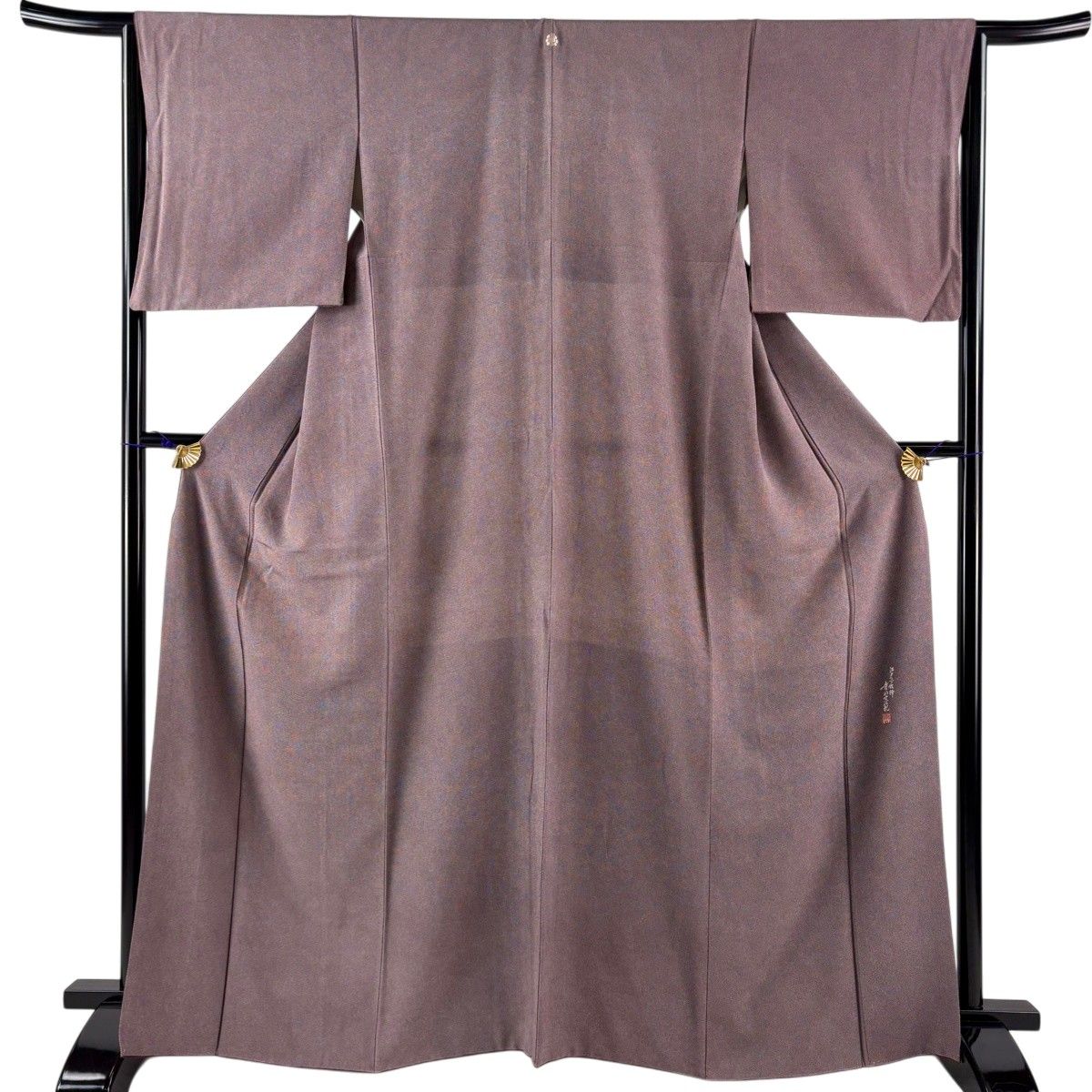 【美品】 江戸小紋 身丈157.5cm 裄丈62cm 正絹 名品 【中古】 美品】 江戸小紋 身丈157.5cm 裄丈62cm S 袷 小槌 琵琶 ピンク 正絹