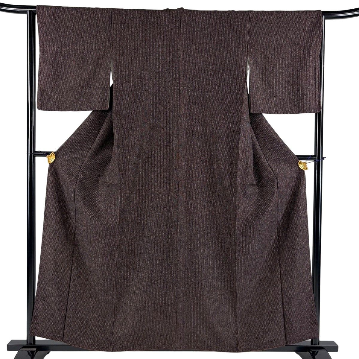 【美品】 小紋 身丈156cm 裄丈64cm 正絹 名品 【中古】 美品】 小紋 身丈156cm 裄丈64cm M 袷 猫 鈴 金銀彩 黒 正絹 逸品