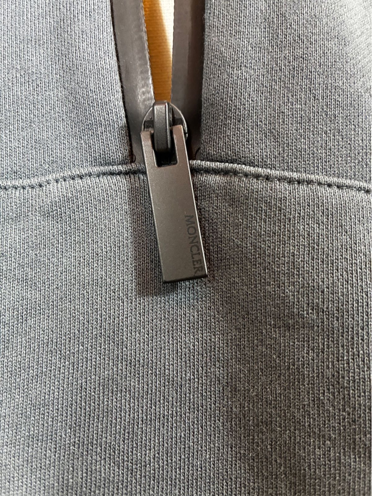 MONCLER モンクレール ダークグレー フロントジッパー パーカー S