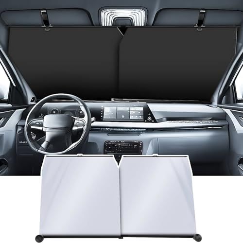 WeCar 本田 ステップワゴン スパーダ RP系 サンシェード ロール式 車用 フロント 自動ロール式 カーテン 吸盤角度調整 汎用 フロントサンシェード 日除け 遮光 日焼け対策 UVカット 吸盤 ロールスクリーン サンブラインド 自 a29e4842