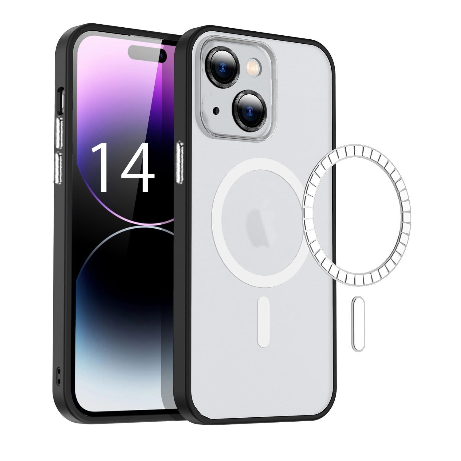 【新着商品】MagSafe対応 半透明 ケース アイフォン14 いphone14 対応 用 スマホカバー Case カバー 14 耐衝撃 ワイヤレス充電 黄ばみなし iPhone 指紋防止 滑り止め
