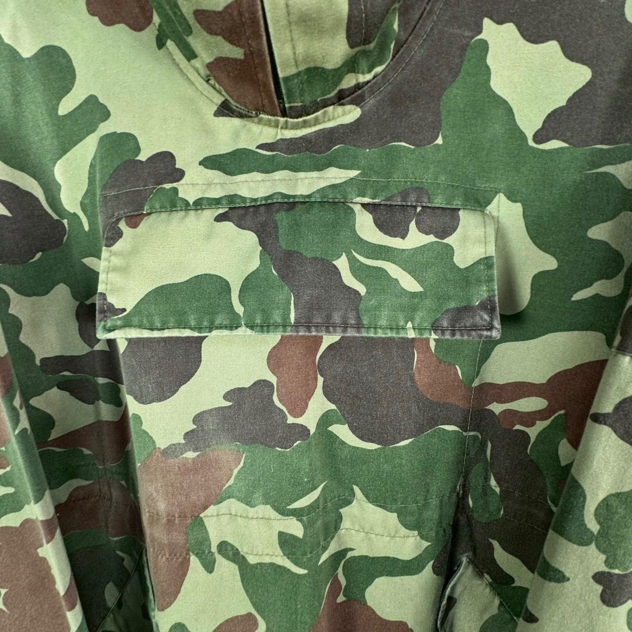 90s アノラックパーカー　迷彩　ナイロンジャケット　y2k ミリタリー　古着 OLD MILITARY 90s ミリタリー K.K.SASAKI 迷彩 CAMO カモフラ プル