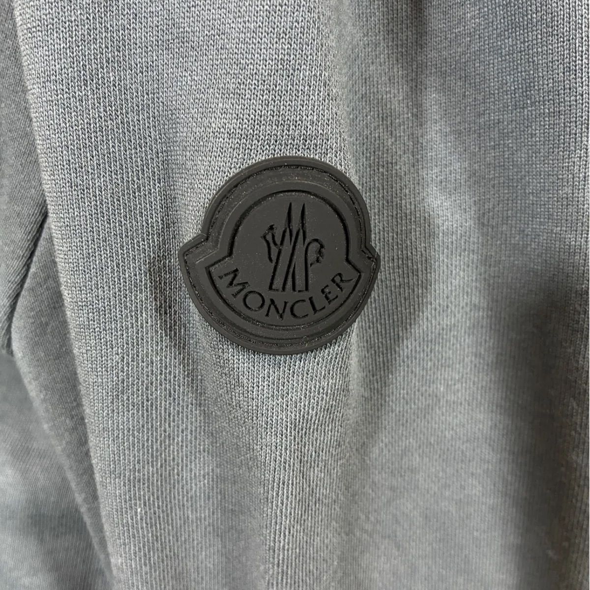 MONCLER モンクレール ダークグレー フロントジッパー パーカー S