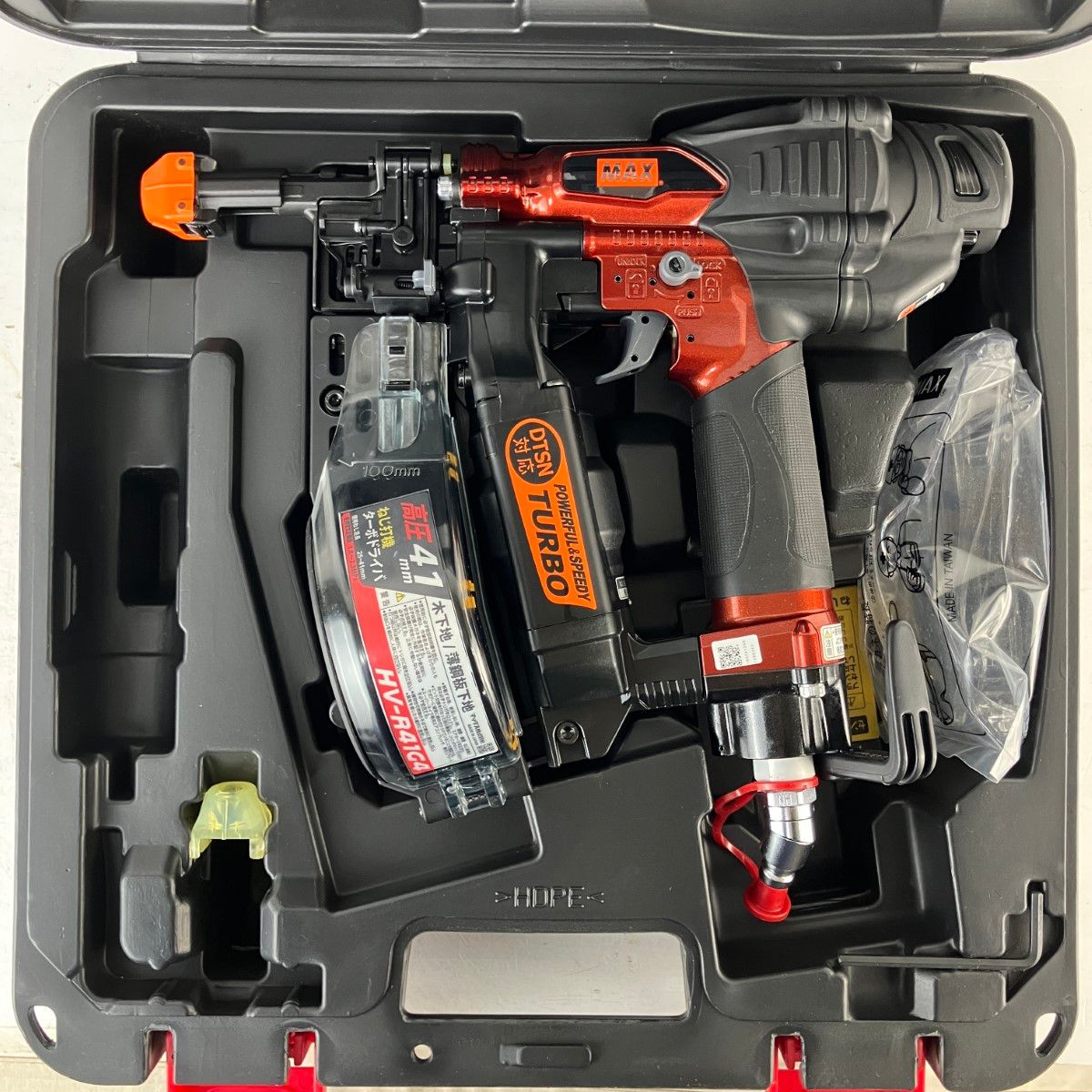 MAX マックス 41mm 高圧 ターボドライバ ねじ打機 ケース付 HV-R41G4-R 