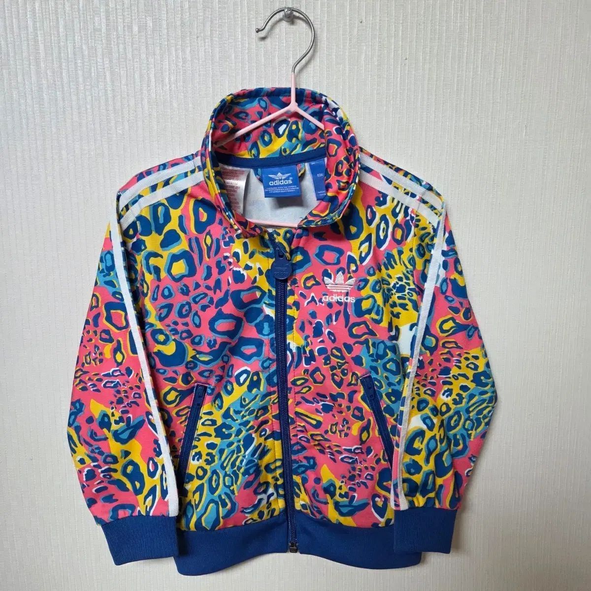 アディダス キッズ ヒョウ柄 レオパード ジップアップ 036 (100 