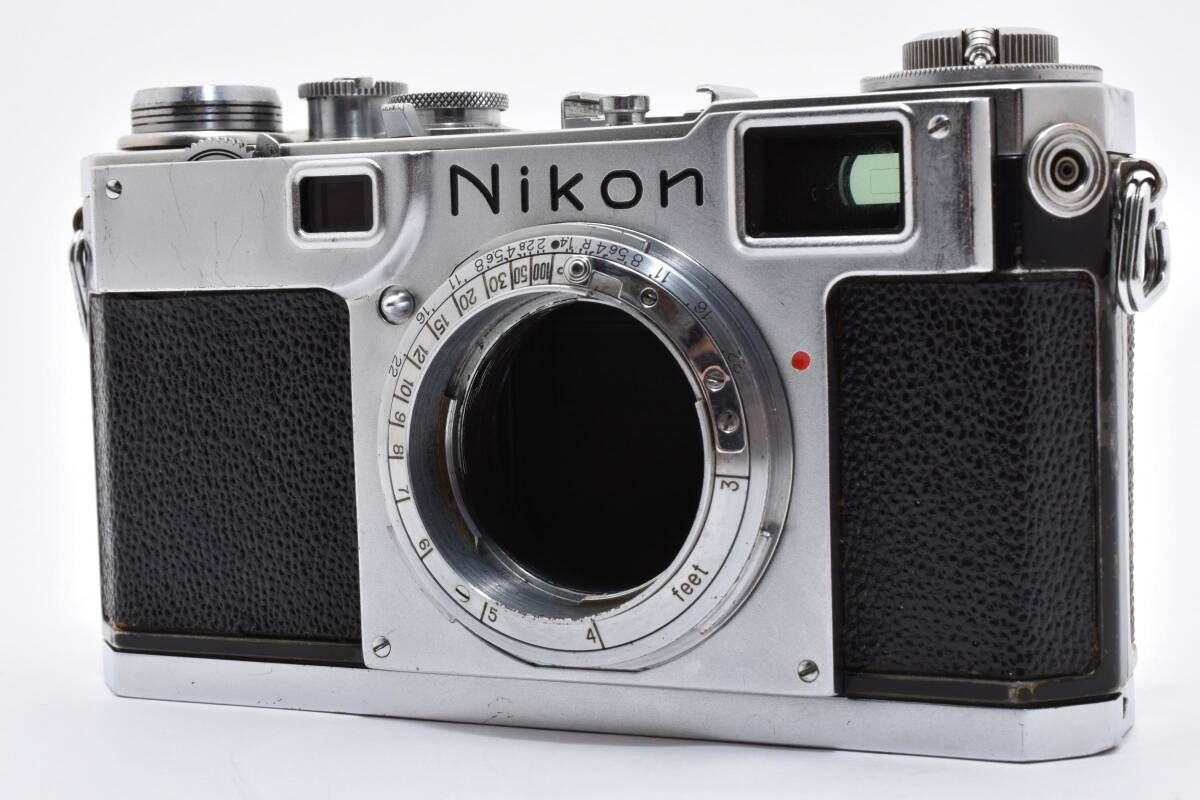 最前線の NikonS2(前期) レンジファインダーカメラ シルバー 等倍