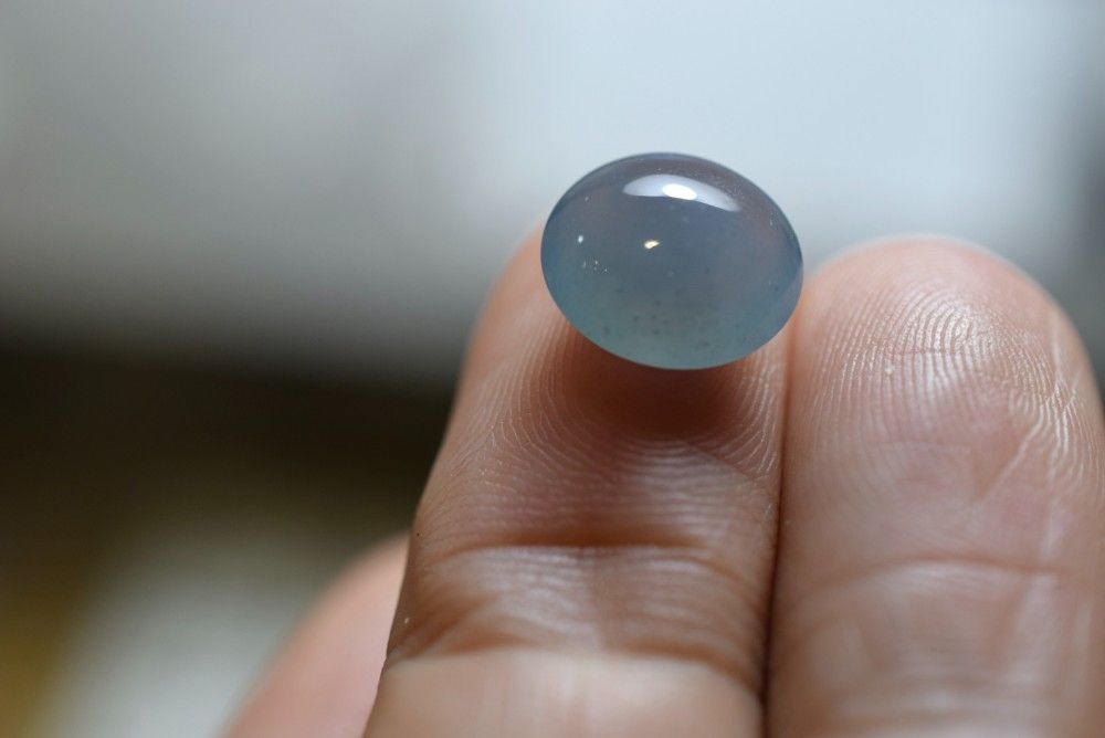 RS12-222 宝石質 氷種 青色 グアテマラ産 天然 A貨 本翡翠