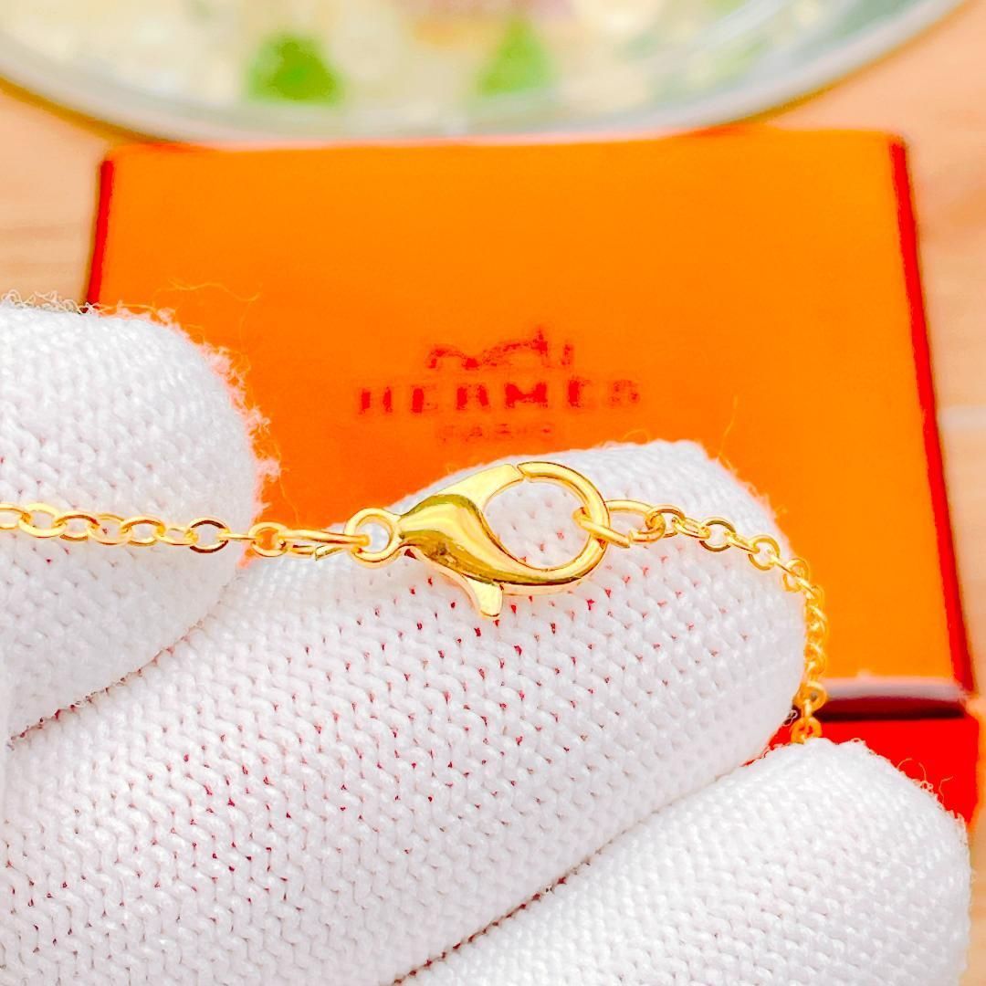 ◇エルメス◇ 新品仕上済 HERMES セリエ ネックレス ゴールドカラー 小