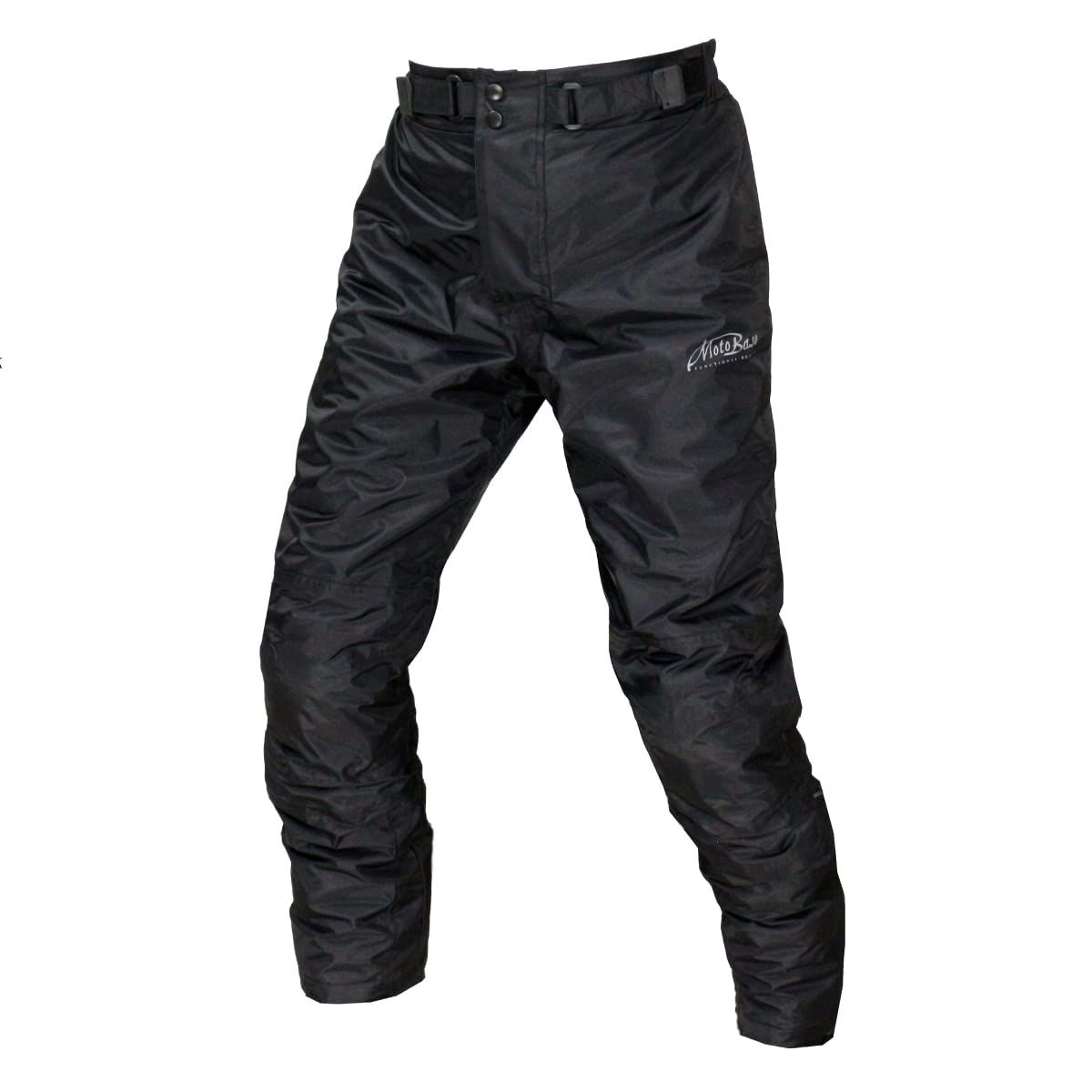 新品 モトベース（MOTO BASE）秋冬モデル 防寒・防風・防水 ウインターパンツ バイク用 ヒートプロテクトオーバーパンツ/MBOP-01 (ブラック・LL）