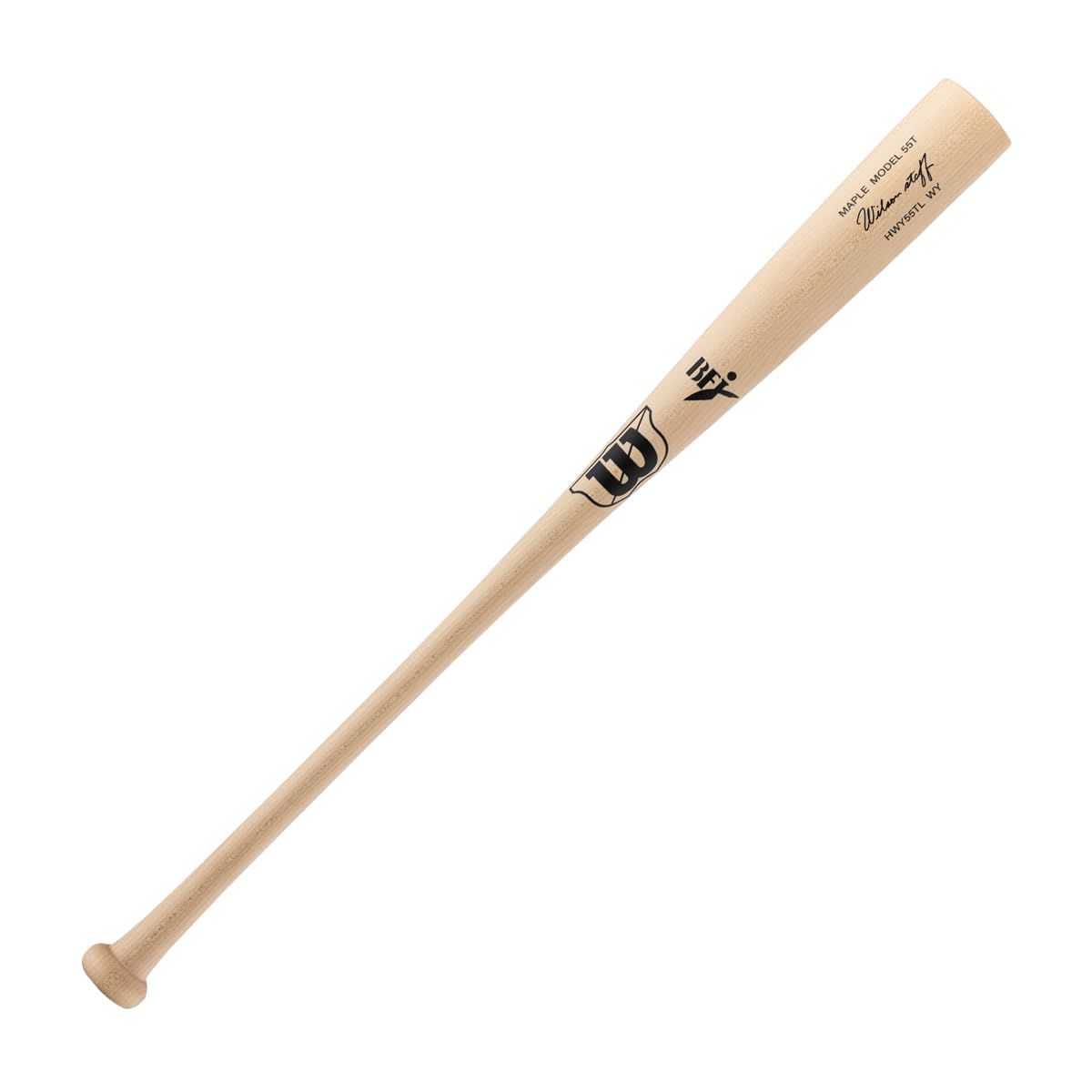 新品 Wilson(ウイルソン) 野球 バット 硬式 ウイルソンスタッフ メープル 硬式用木製超軽量HWY55TL NA 8483