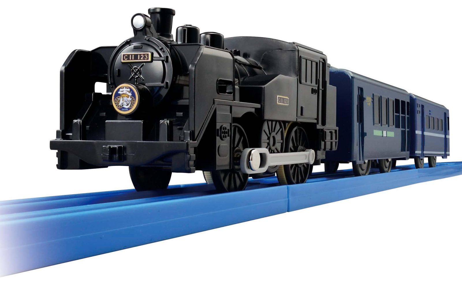 新品 タカラトミー プラレール 東武鉄道SL大樹C11形123号機（客車：青色）