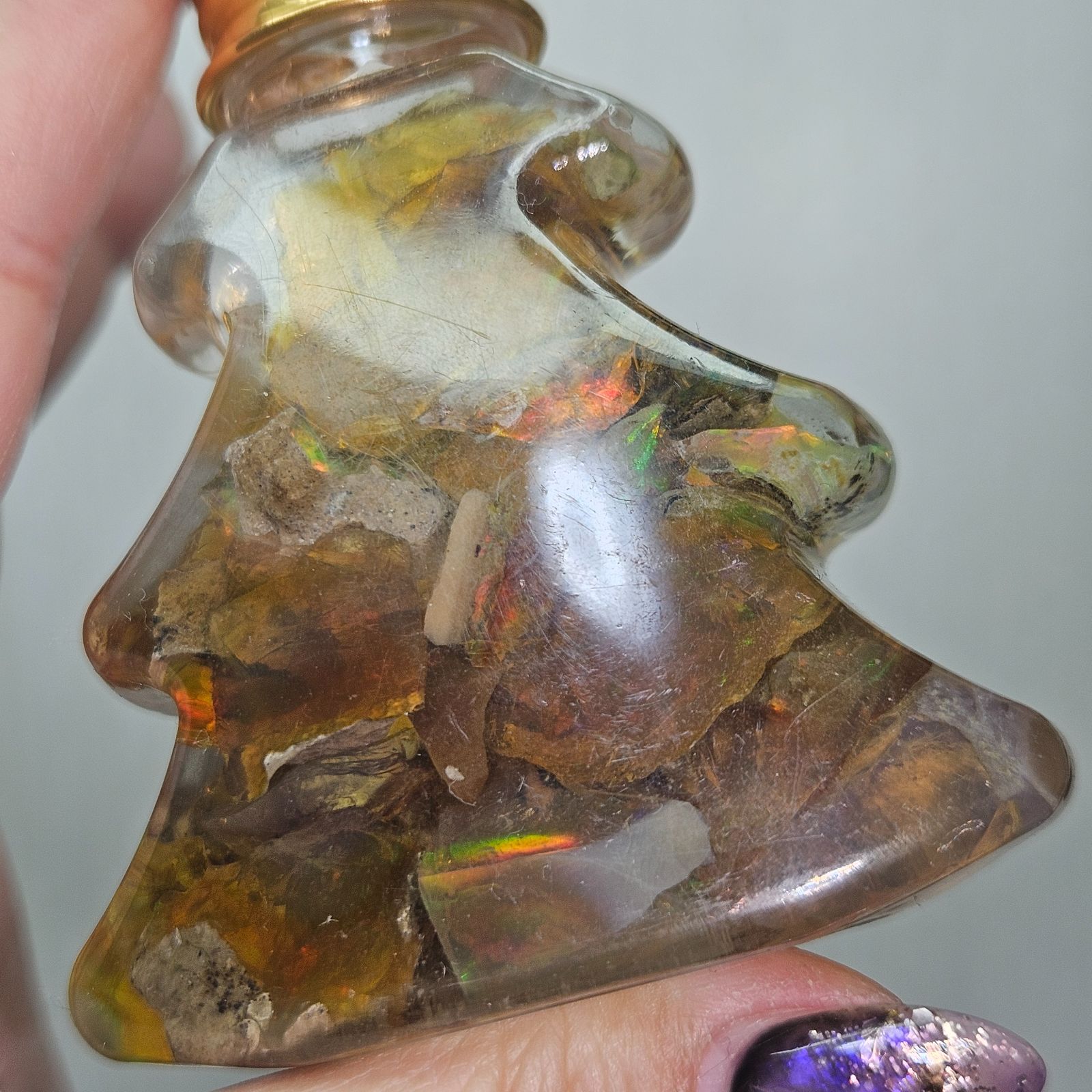  1点のみ エチオピア ウォーターオパール 1瓶 卓上装飾 置物 インテリア小物