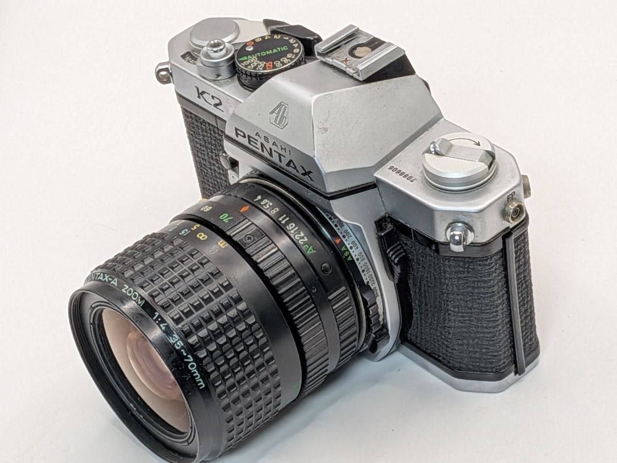 ☆実用美品☆ ASAHI PENTAX K2 / smc PENTAX-A ZOOM 35-70mm F4 レンズ