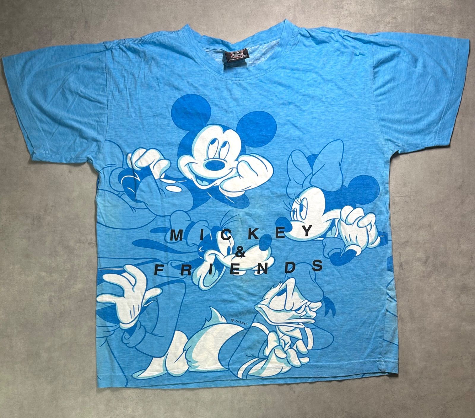 ディズニー ミッキー&フレンズ Tシャツ ブルー COLOR GEAR 水色 ディズニー ミッキー&フレンズ Tシャツ ブルー COLOR GEAR 水色