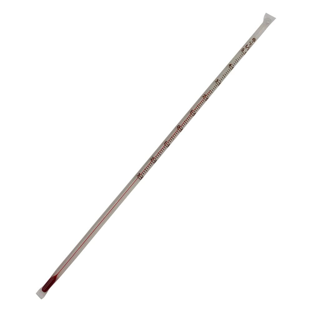 新品 フッ素樹脂被膜温度計 -30~50℃ アルコール /1-8277-06