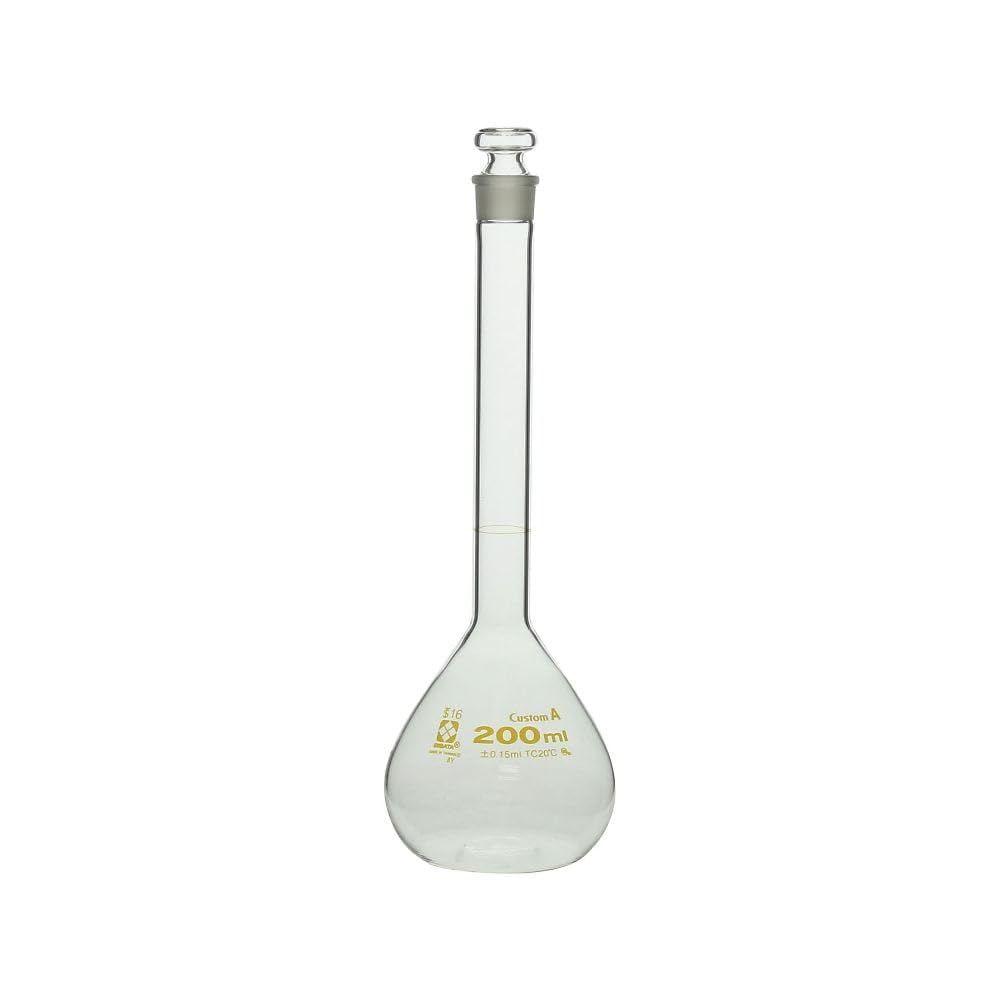 新品 柴田科学 メスフラスコ カスタムA 200mL (026050-200)