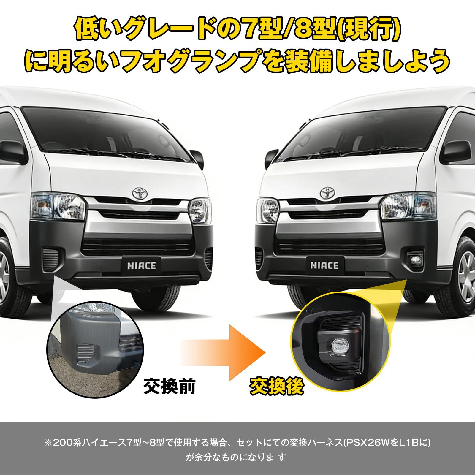 新品 ハイエース 200系 LEDフォグランプ ユニット 200系 新品 ハイエース 200系 LEDフォグランプ ユニット 200系