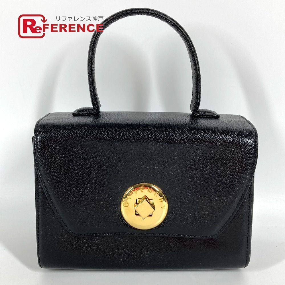 GIVENCHY ジバンシー レザー ターンロック ハンドバッグ GIVENCHY 