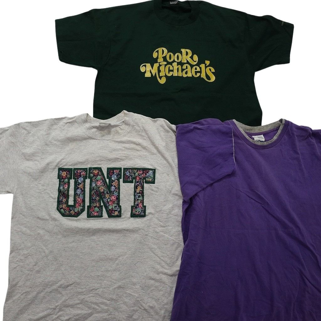 古着卸 まとめ売り シングル 半袖Tシャツ 10枚セット (メンズ L