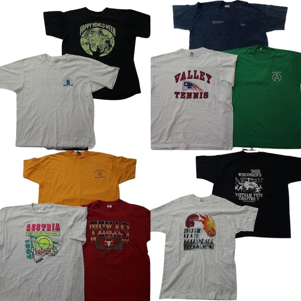 古着卸 まとめ売り シングル 半袖Tシャツ 10枚セット (メンズ XL /2XL 